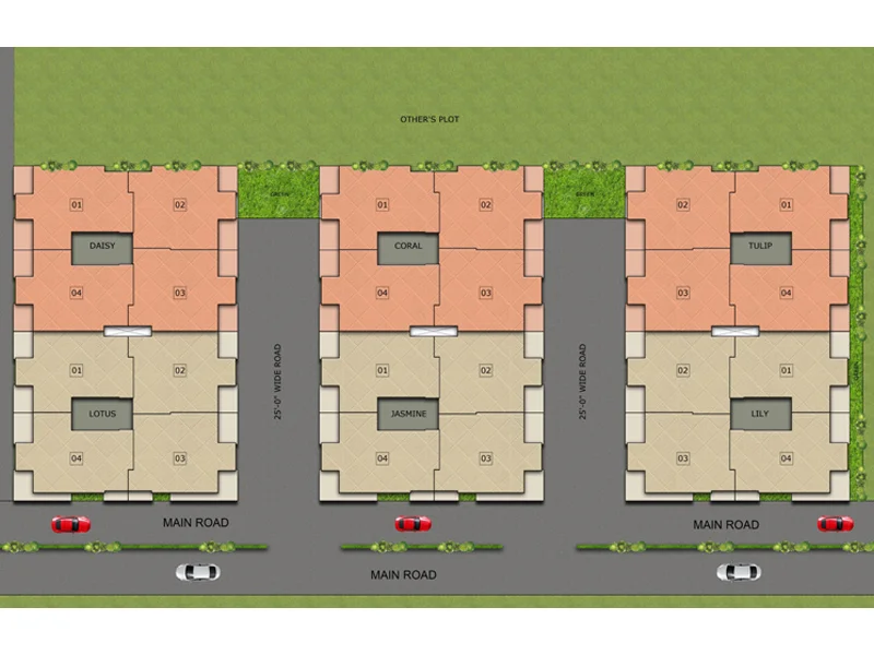 twin Corsage Site Plan
